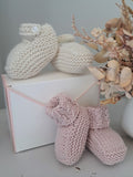 Little box of Booties - Coconut Ice - 0-3m